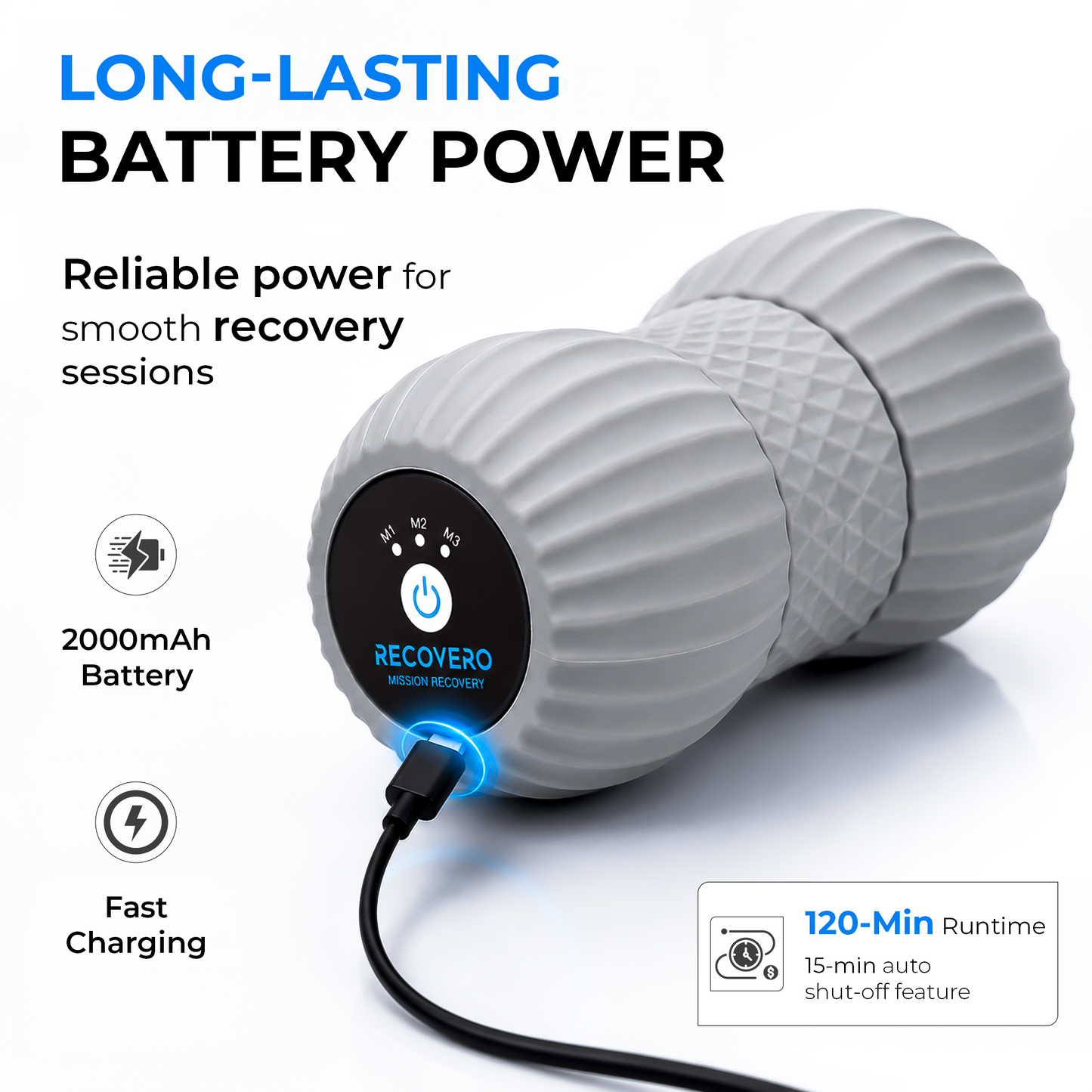 Recovero Portable Vibrating Massage Roller