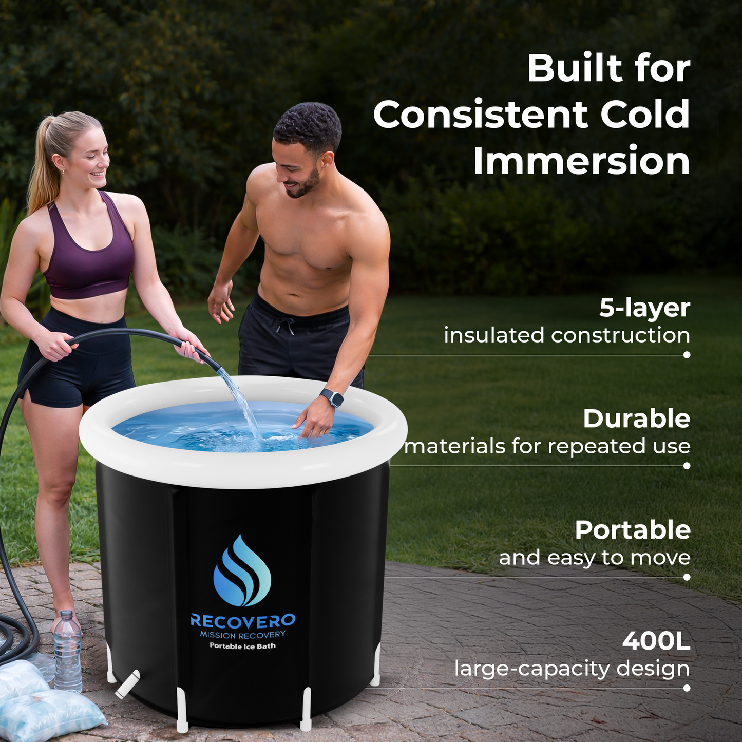Relief Combo: Recovero Ice Bath