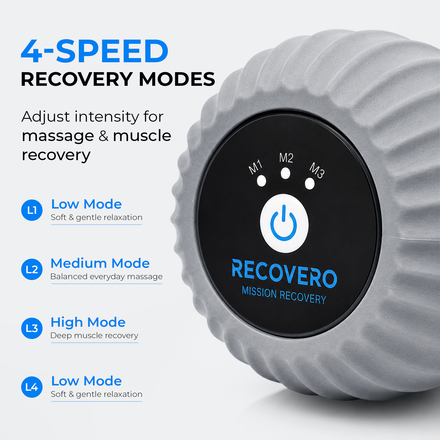Recovero Portable Vibrating Massage Roller