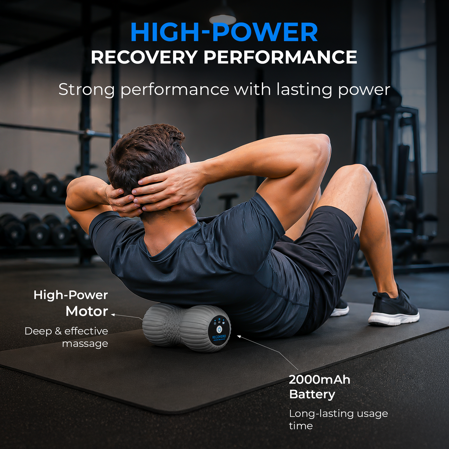Recovero Portable Vibrating Massage Roller