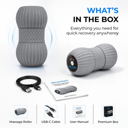Recovero Portable Vibrating Massage Roller